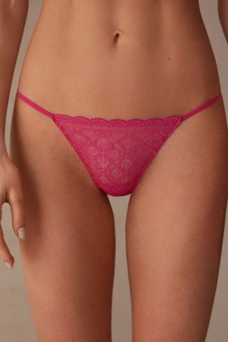 Intimissimi Kanten String String Roze | YNLVQ80608